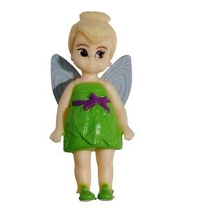 Disney Mini Tinkerbell Green Dress Mini Figure Miniature Action Figure Figurine